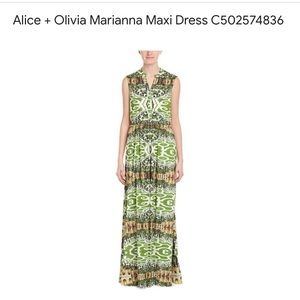 Alice & Olivia Marianna Maxi Dress